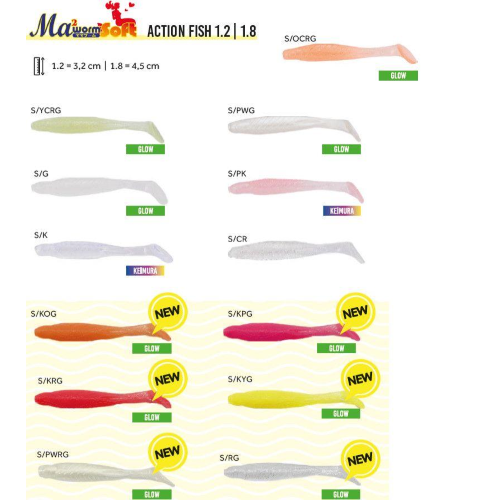Ma Worm Action Fish Soft 1.8 Maria Yamashita