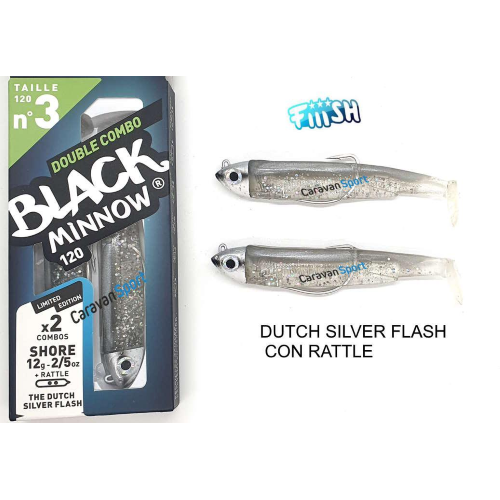 Double Combo Black Minnow 120 - N° 3 Fiiish