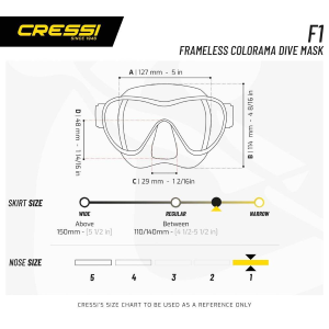 Maschera F1 Cressi Sub